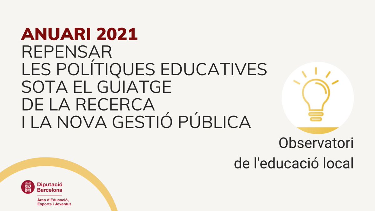 Una mirada analítica i científica en educació❓

"El diàleg entre ciència i política no es produeix per casualitat. Calen recercadors compromesos i responsables polítics disposats a escoltar-los." ✍️ <a href="/JosepMVilalta/">Josep M. Pep Vilalta</a> + Nuria Comas #AnuariEducacióLocal2021

bit.ly/3OdPNfC