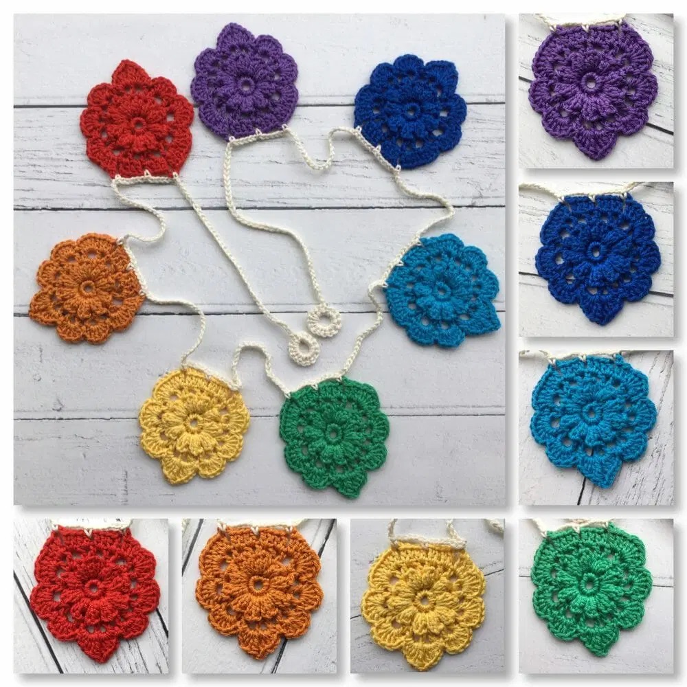 We all need a rainbow every now & then. Crochet Rainbow Garland thebritishcrafthouse.co.uk/product/croche… #tbchboosters #tbchseller #rainbows