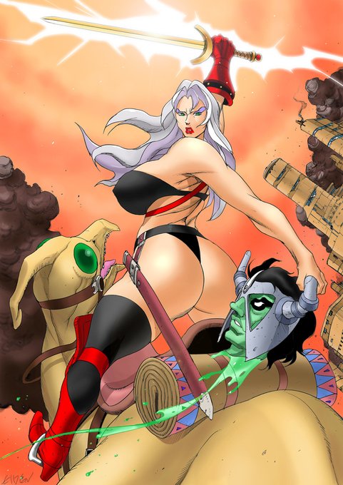 【イラスト】HEAVY METAL TAANA #むちむち #爆乳 #お尻 https://t.co/FSDQIdolR0 