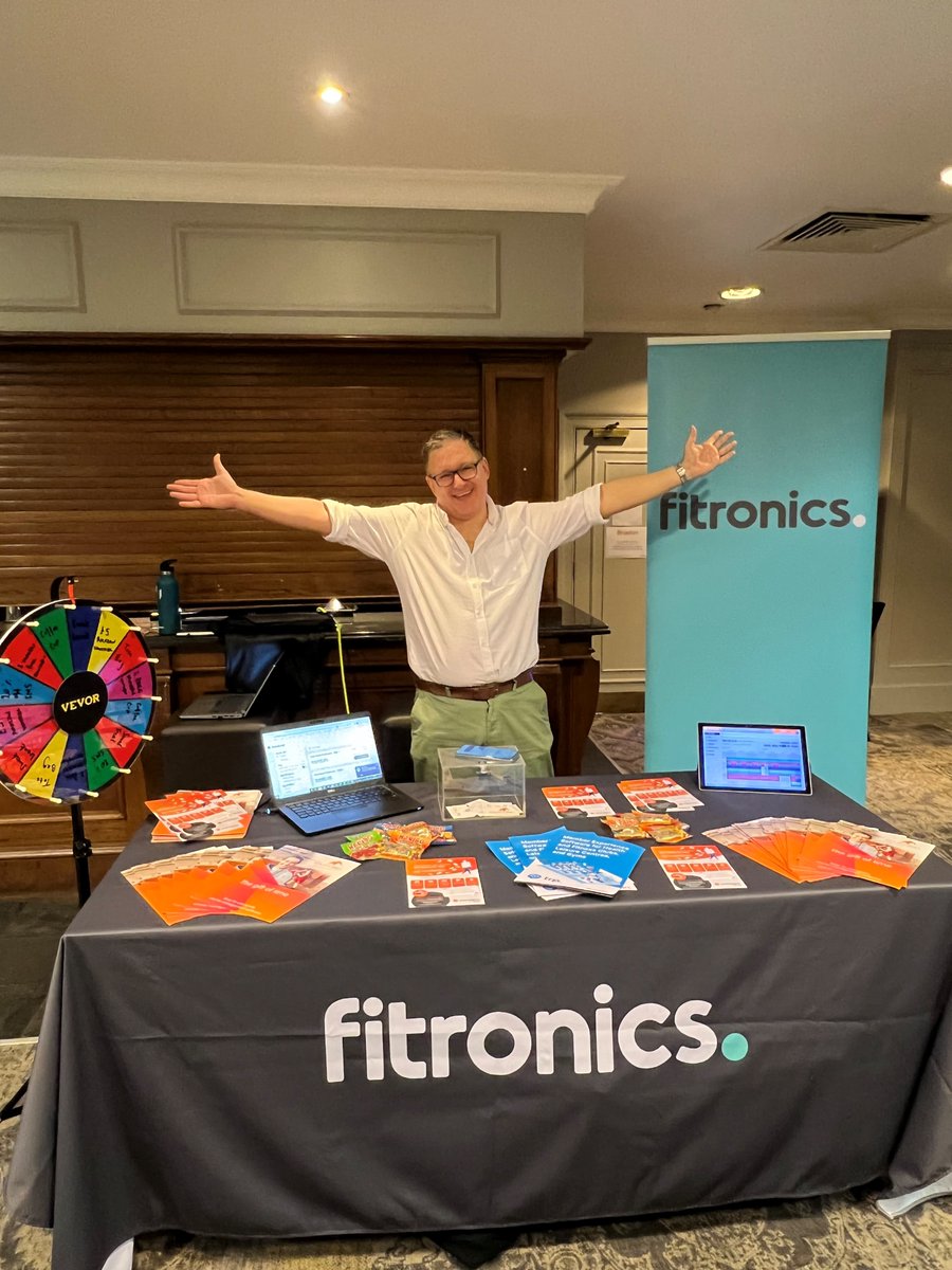 FitronicsUK's tweet photo. The team are looking forward to a fantastic day at the @Swim_England Teaching and Education Conference in Solihull today.
If you're attending, say hello and have a spin on our 'wheel of fortune' - everyone's a winner!
#SETEC2022 #team #event #sportsmanagementsoftware https://t.co/bXnE6PJhbn