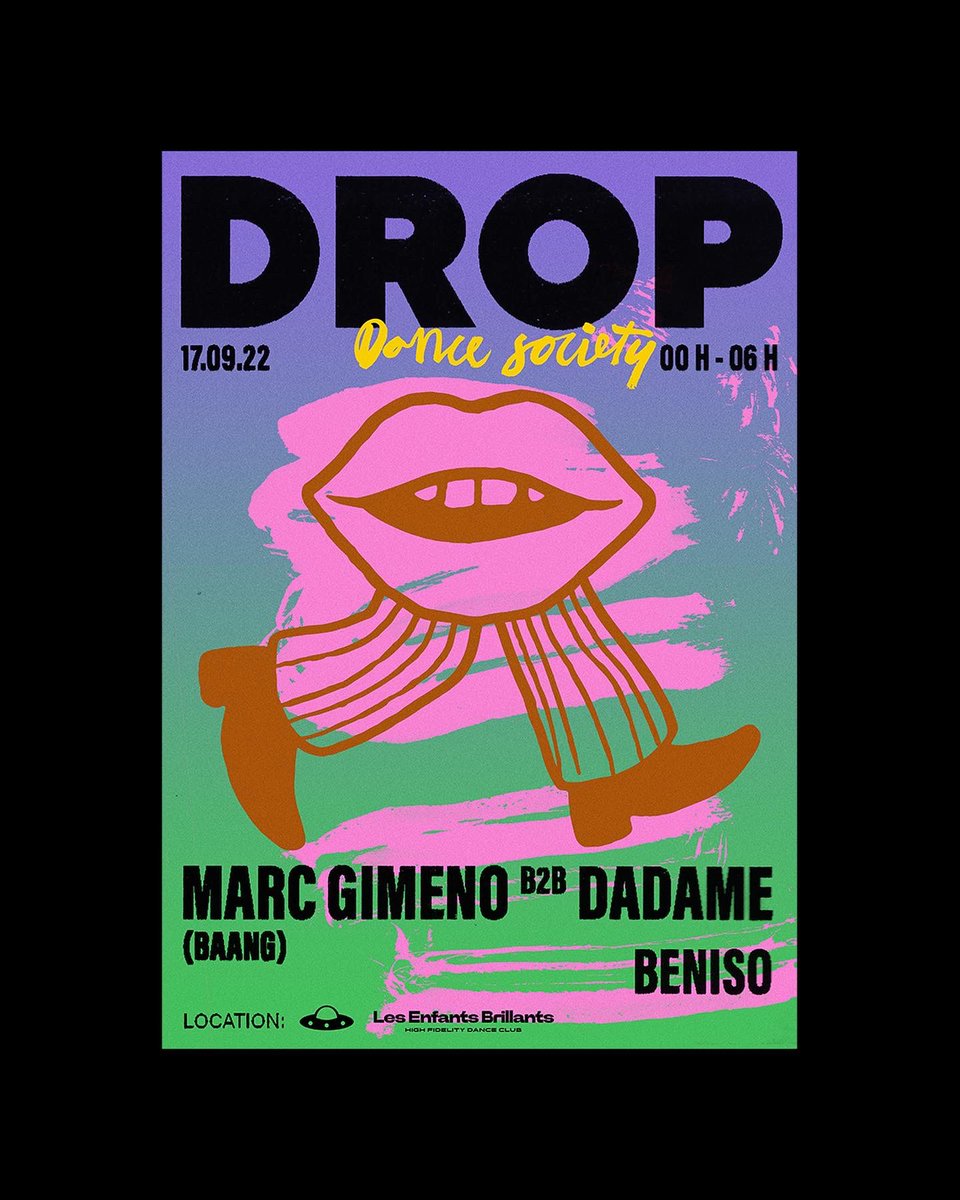 DiatomicStudio's tweet photo. Third and fourth poster for @drop_bcn at Diatomic studio
 🕺💃🏽👯‍♀️💋

#dropbcn #dancesociety #diatomicstudio #poster #barcelona #graphicdesign #thedesigntip #designspiration #postereveryday #archivesarea #fkndesign #postereposter #theddod #illustration #typosters #typespire https://t.co/6AAj0qHT18