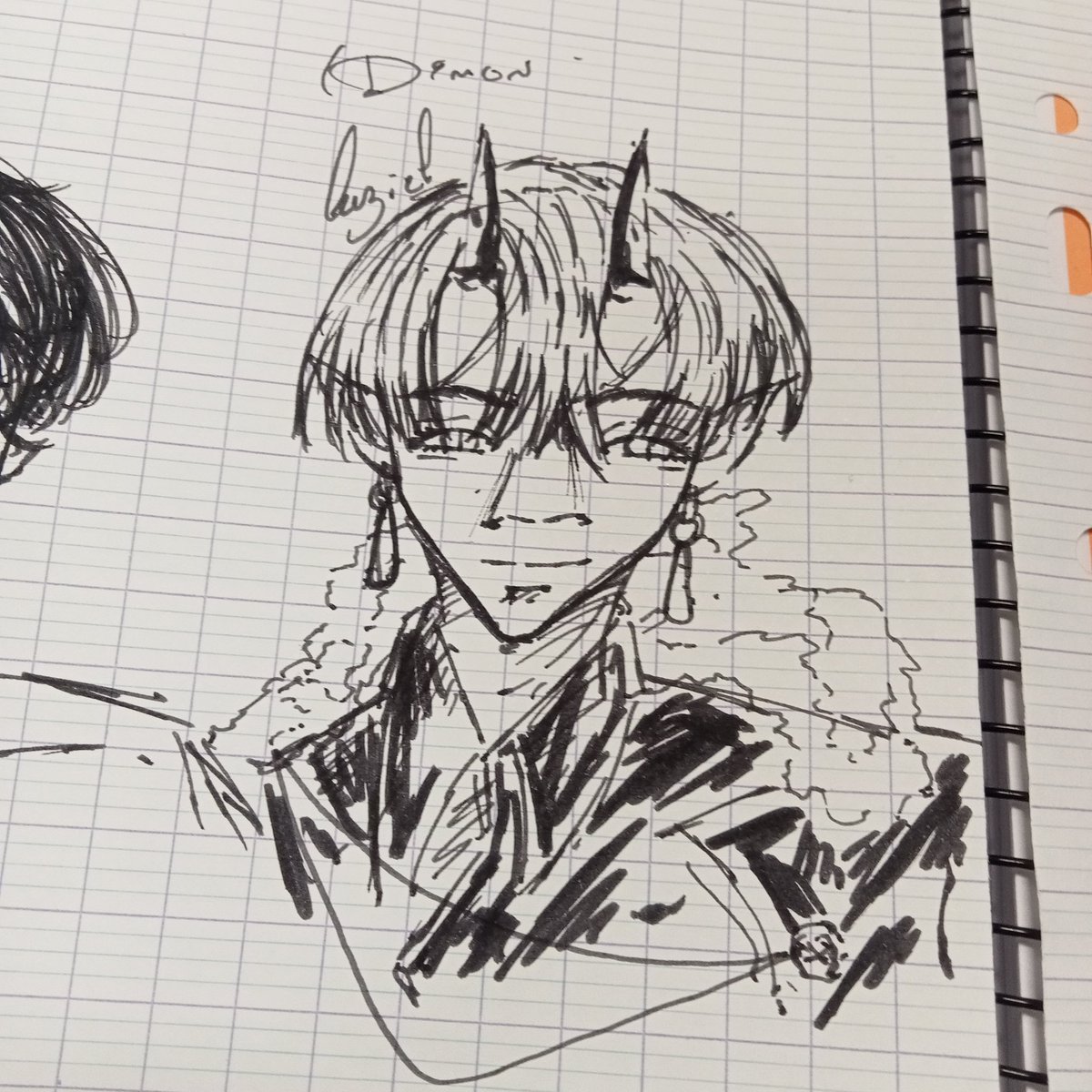 Jiangshi_Noni's tweet image. Bonjour! 
J'ai fait quelque sketch de mes personnages principal de mon roman 
Vraiment un truc pendant le cours
#sketch #traditionalart #TLDK #Laziel #Noah #Alisa