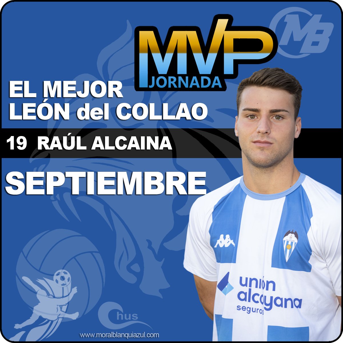Moralblanquiazul (@moralblanquiaz1) on Twitter photo Nuestros seguidores en el Grupo "Hinchas del Deportivo" han elegido a <a href="/RaulAlcaina/">Raul Alcaina</a> como el MVP del mes de SEPTIEMBRE Nuestros seguidores en el Grupo "Hinchas del Deportivo" han elegido a <a href="/RaulAlcaina/">Raul Alcaina</a> como el MVP del mes de SEPTIEMBRE