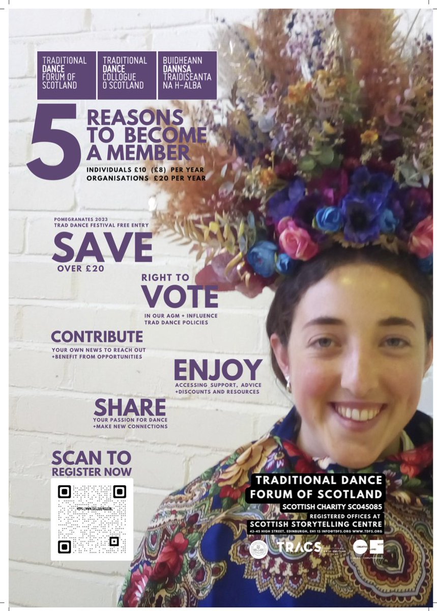 Do you have an interest in the diverse range of traditional dance forms practiced across Scotland? 

Need 5 good reasons to join us <a href="/TradDanceScot/">Trad Dance Forum</a> as a member?

👀Register now 👉 tdfs.org/register/

#traddance #membership