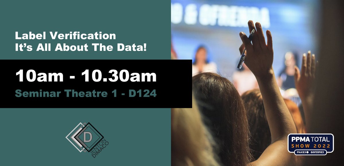 JentonGroup's tweet image. Incase you missed him yesterday Dr Russ Sion CEng, Jenton Dimaco, Managing Director is presenting 𝐓𝐎𝐃𝐀𝐘 at #PPMAShow, 𝟏𝟎𝐚𝐦 -𝟏𝟎.𝟑𝟎𝐚𝐦 where he will be outlining the importance of data in label verification, focusing on FMCG products

#labelverification #foodwaste