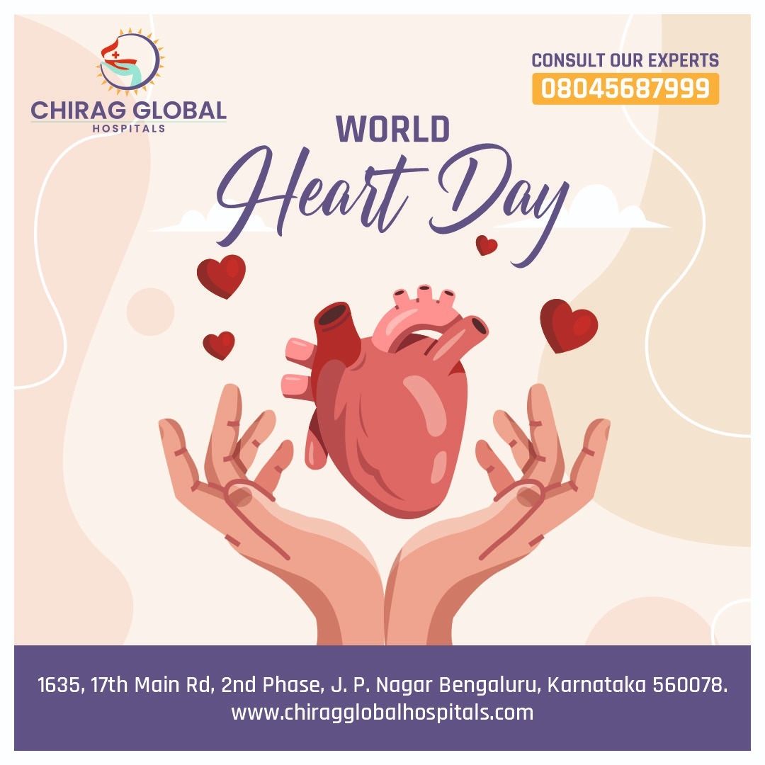 HospitalChirag's tweet photo. Let us celebrate World Heart Day by going for regular heart checkups and promising ourselves to eat healthily and live happily.
👉🏻Book Appointment: 080 45687999
👉🏻Visitus:https://t.co/CAtb6yqIgb
#WorldHeartDay2022 #worldheartday #happyworldheartday #worldheartdaywishes https://t.co/7t9FIdcK9W