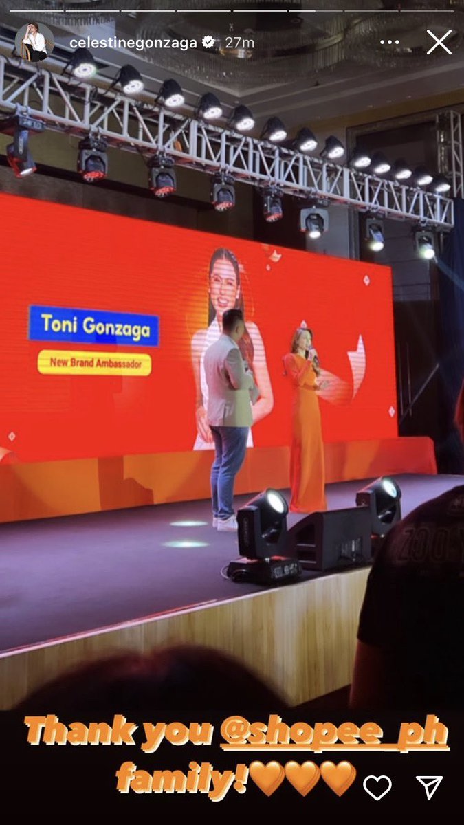 manilabulletin's tweet photo. SHOPEE'S NEWEST BRAND AMBASSADOR 

Online shopping app Shopee on Thursday, Sept. 29, 2022, revealed its newest brand ambassadress, TV-host and actress Toni Gonzaga. During her speech, Gonzaga mentioned that she is very grateful to be welcomed and be part of the Shopee family https://t.co/Oou5LdjFoF