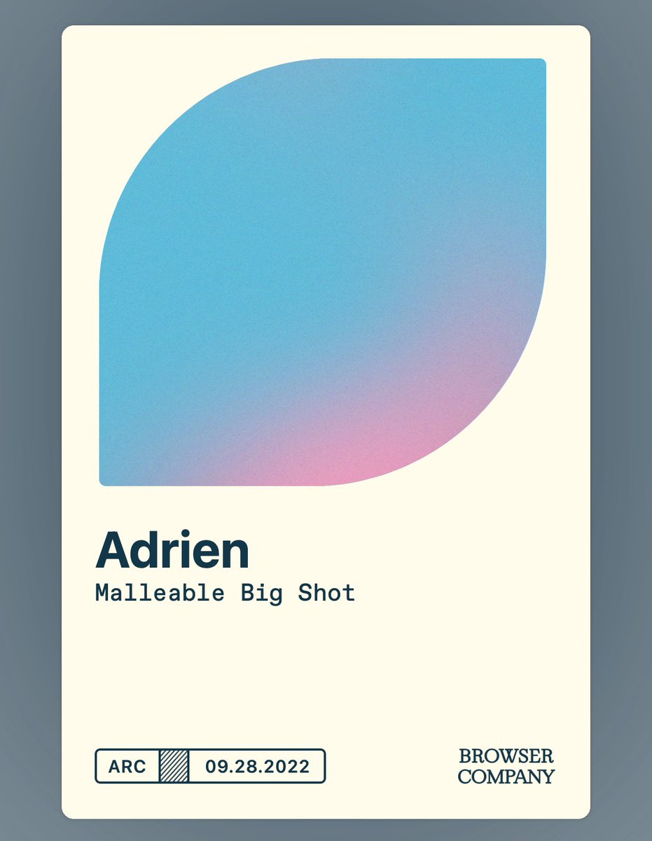 FormuleEpicee's tweet image. Received access to @browsercompany, this is insane &amp;lt;3 Thanks for this awesome project