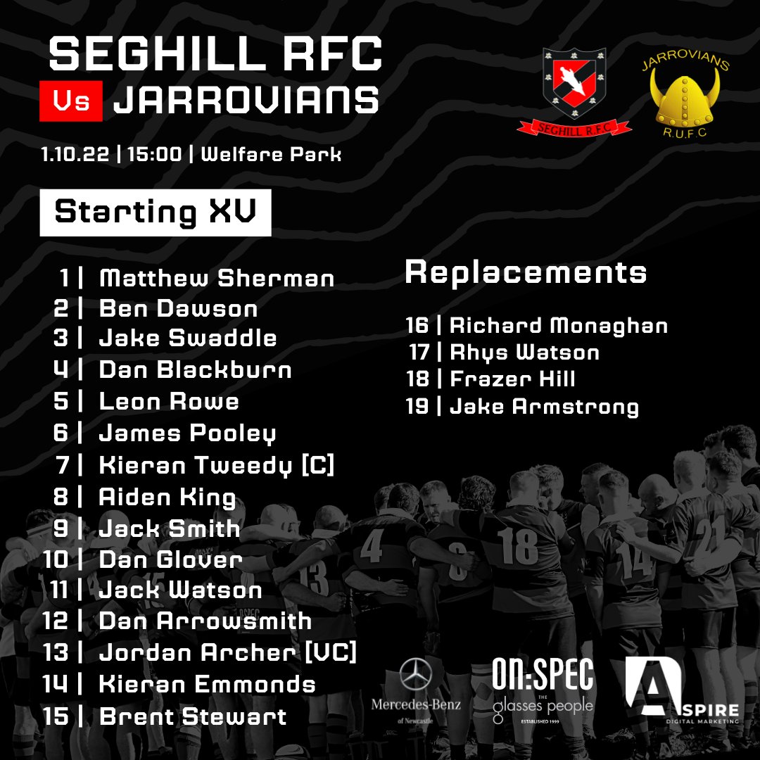 Seghill RFC Official (@seghillrfc) on Twitter photo Team News | This is how the Hill will line up against <a href="/JarroviansRUFC/">Jarrovians RUFC</a> on Saturday. π₯β¬
Come down and cheer the lads on in a 3pm kick-off. The bar will be open, and non-members are most welcome.
#UpTheHill #Seghill #NorthumberlandRugby #NorthEastRugby #RugbyUnion Team News | This is how the Hill will line up against <a href="/JarroviansRUFC/">Jarrovians RUFC</a> on Saturday. π₯β¬
Come down and cheer the lads on in a 3pm kick-off. The bar will be open, and non-members are most welcome.
#UpTheHill #Seghill #NorthumberlandRugby #NorthEastRugby #RugbyUnion