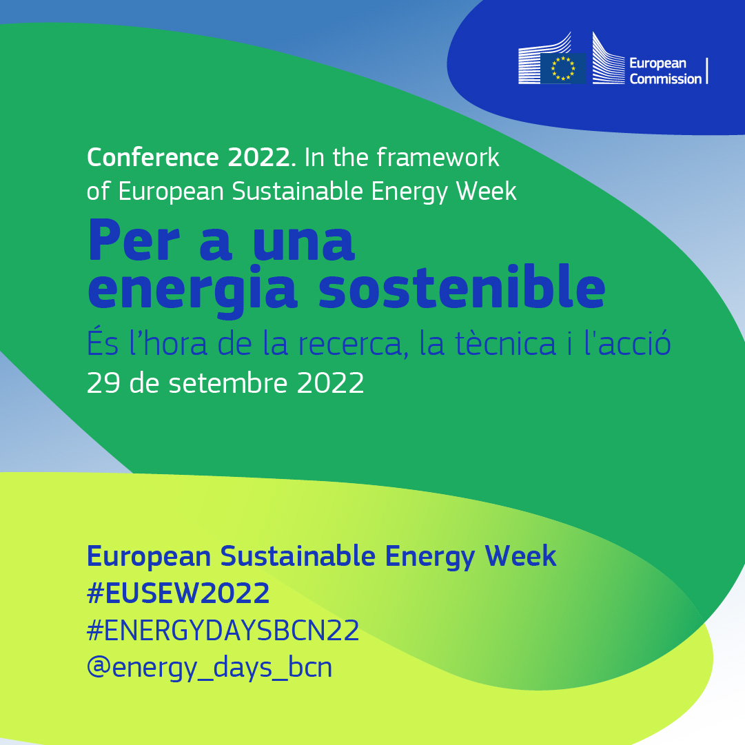 Avui té lloc, a l'@EEBE_UPC, la jornada 'Per a una energia sostenible. És l’hora de la recerca, la tècnica i l’acció'. ↪️ En el marc dels #ENERGYDAYSBCN22, la conferència anual sobre #innovació en energies sostenibles. @energy_days_bcn @euenergyweek eebe.upc.edu/ca/esdevenimen…