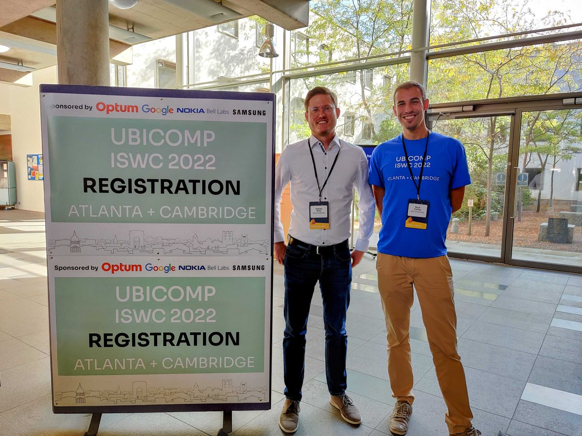mi_uulm's tweet photo. This year at #UbiComp2022, 4 #IMWUT papers were presented by our institute, represented by Mark Colley @theMac30790105 and Tobias Drey @TobiasDrey. https://t.co/et7TdgyR2n