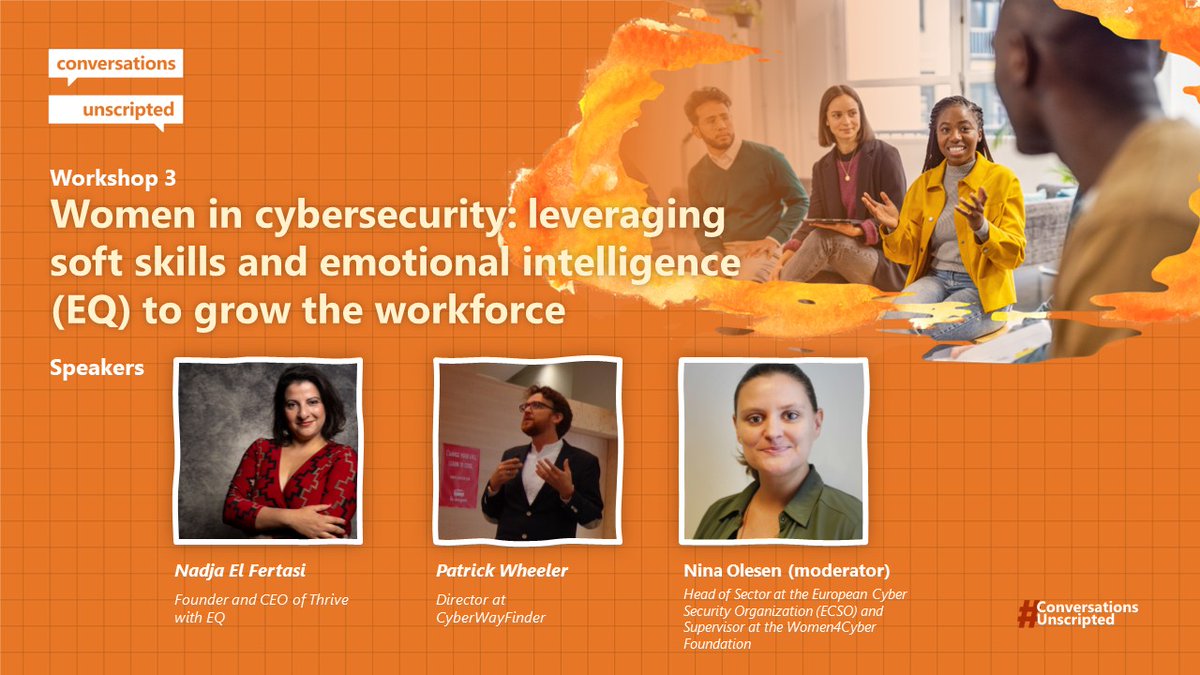 ecso_eu's tweet image. 🗣️&quot;Our Cyber Pipeline is broken and the gender gap in company boards keeps growing.Without women and EQ, Europe won&apos;t be fit for the digital decade&quot;
What&apos;s your opinion?Join the discussion with ECSO,@Women4Cyber and guest speakers on 12 October
Register at bit.ly/3BWDdgn
