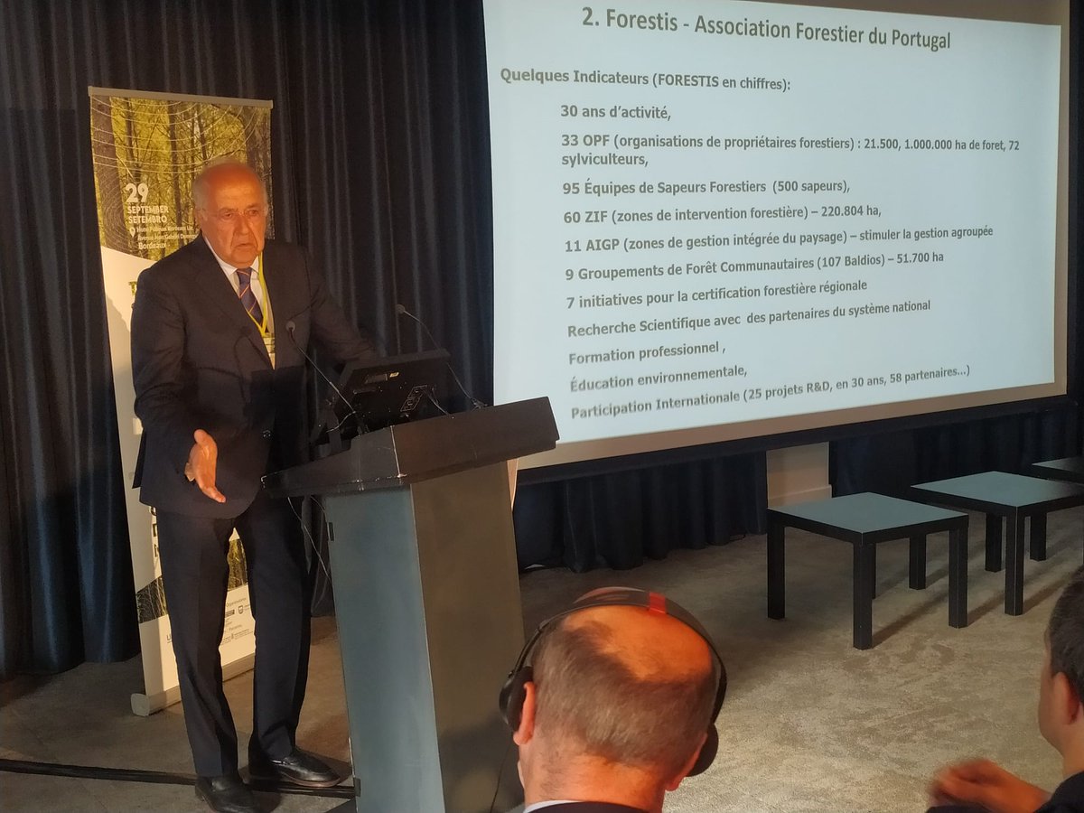 USSE_Forest's tweet photo. 🗣 Luis Braga da Cruz, president of Associaçao Florestal de Portugal #Forestis, on prevention and vigilance against forest risks: "Decreasing combustible matter is a priority. Neglect increases the risk of fires" #BordeauxUSSE2022. https://t.co/R6DPDCxhYu
