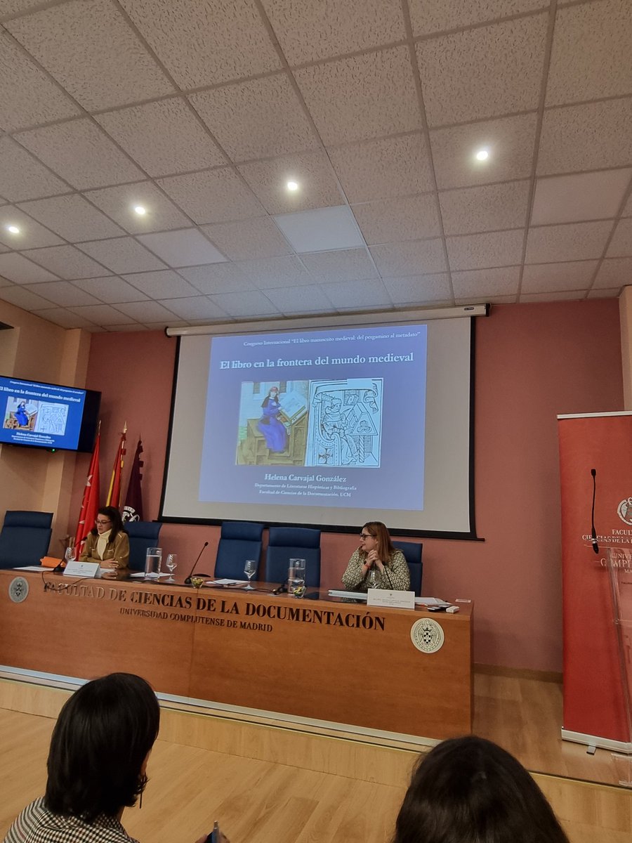 libromedieval's tweet photo. Helena Carvajal nos va a hablar de "El libro en la frontera del mundo medieval"
@quidestliber
#libromedieval #historiadeibro #grabado #estampa https://t.co/igxgOP1xqm