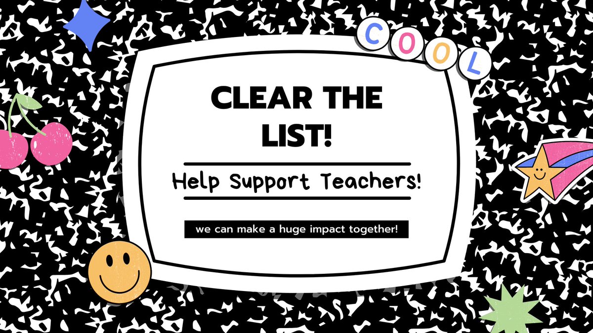 LIST DROP! 🥳 So many teachers need help! Drop your link here &amp; RT! ✨ Amazon Prime specials have begun. Maybe someone will send your classroom a smile.😁 #clearthelist #teachertwitter #specialeducation #teacher #autismawareness

amazon.com/hz/wishlist/ls…