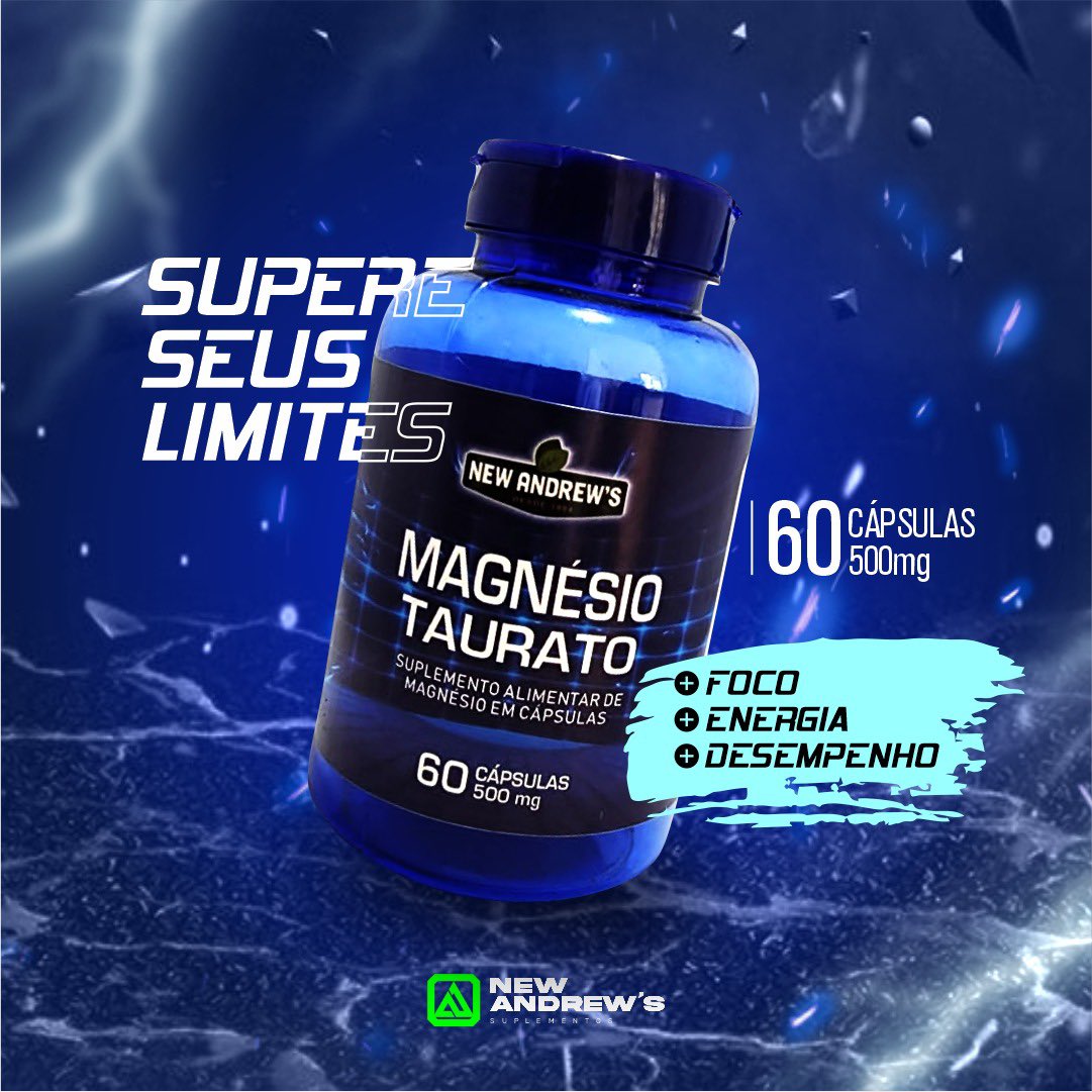 ProdutosAndrew's tweet photo. O Magnésio e a Taurina possuem ação similar em alguns tecidos alvo, por isso, o motivo de combiná-los em um único suplemento. Além de corrigir a deficiência de Magnésio, o Magnésio associado à Taurina pode atuar de forma sinérgica trazendo benefícios complementares à saúde. https://t.co/6UKM5SbnwZ