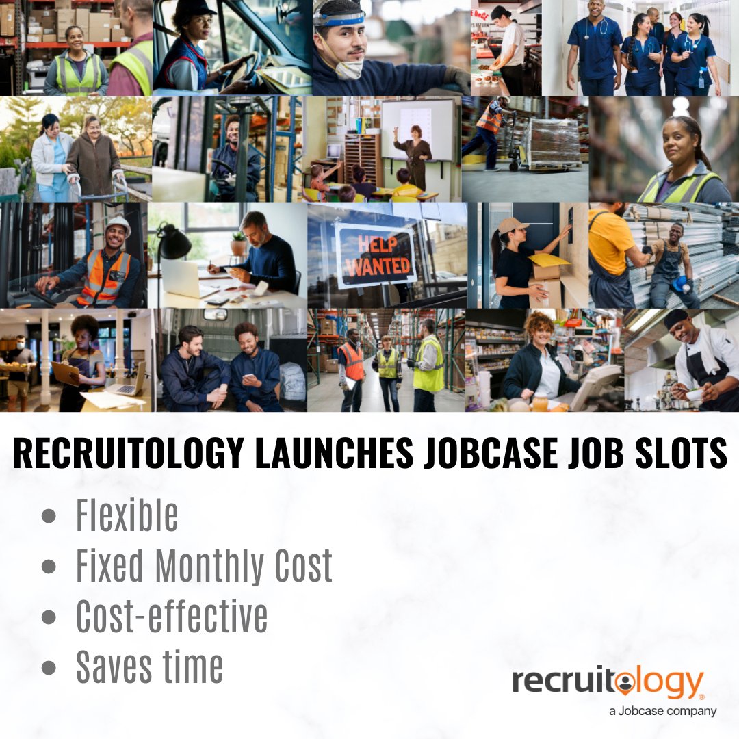 We are excited to announce our latest product addition: Jobcase Job Slots

Jobcase is the second largest online career site in the U.S., receiving 15- 20 million unique visitors per month.  recruitology.com/products/jobca…