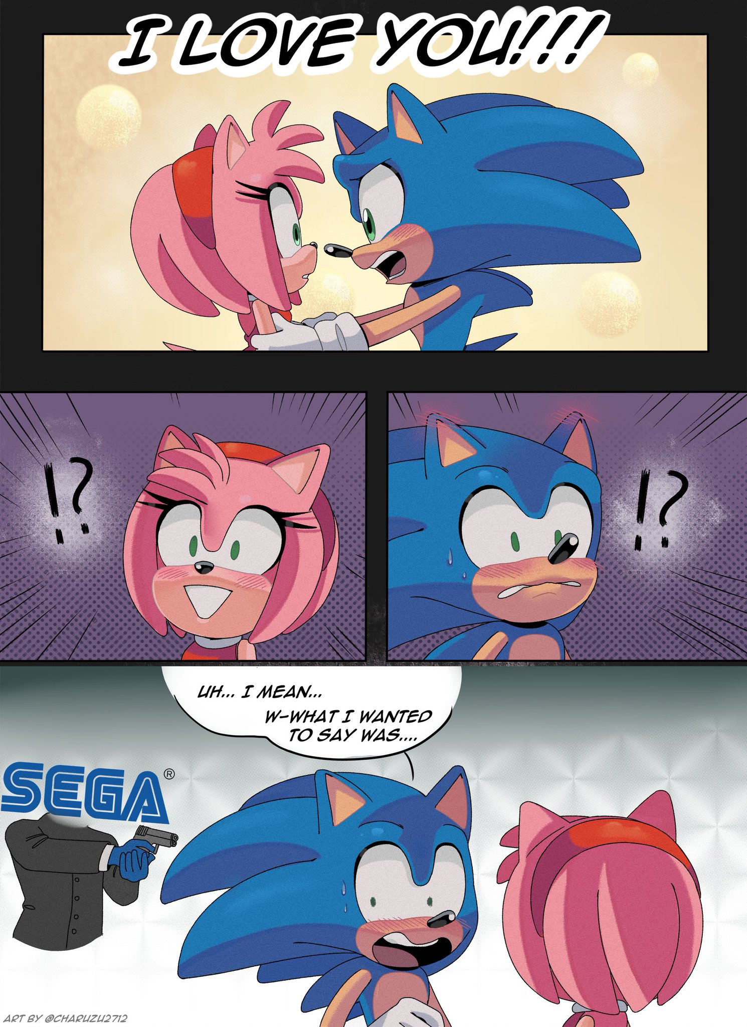 Cute SonAmy comic :3 (@hansel1016) : r/SonAmy