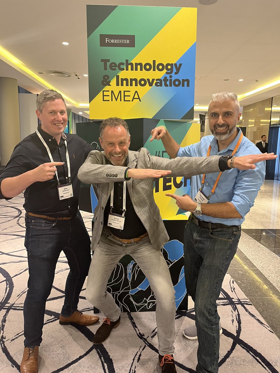 It’s rude not to try &amp; pull our best boy band pose overlooking the o2 for the <a href="/forrester/">Forrester</a> tech &amp; innovation event. I love how our <a href="/Kontent_ai/">Kontent.ai</a> team can have a laugh and poke fun at ourselves after a full on day. Roll on day 2 <a href="/barryloekenbach/">Barry Loekenbach</a> <a href="/fiftikhar_/">Farrukh</a> #GreatTeam #BetterTogether