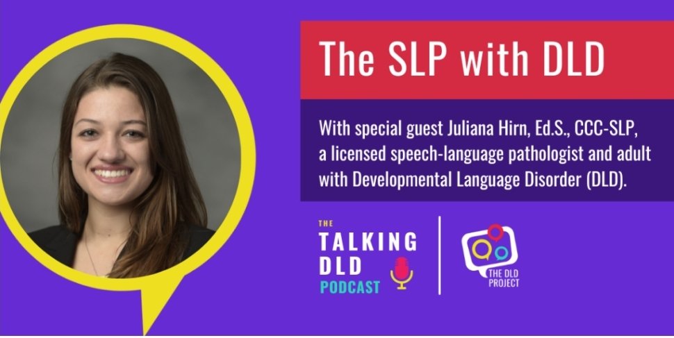 Tomorrow is Developmental Language Disorder Day! My <a href="/OfficialTJEEI/">TJEEI</a> cohort-partner Juliana Hirn shares her experiences as the #SLPwithDLD in the latest <a href="/TheDLDProject/">Dream Little Dreamer</a> podcast! thedldproject.com/the-slp-with-d…