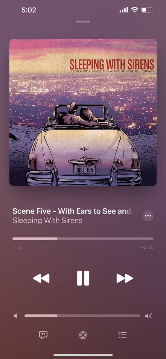 Tiesa, así es como me siento luego de escuchar a mis beloved 𝑠leeping 𝑤ith 𝑠irens y más con ésta canción que nunca falla en ponerme los pelos de elote 🌽♡ de punta, quién diría que una canción metalera se volvería lo más soft del universo. ☁️

𝒇𝒓 ᴛhe ᴍuser ✷ tune–zone