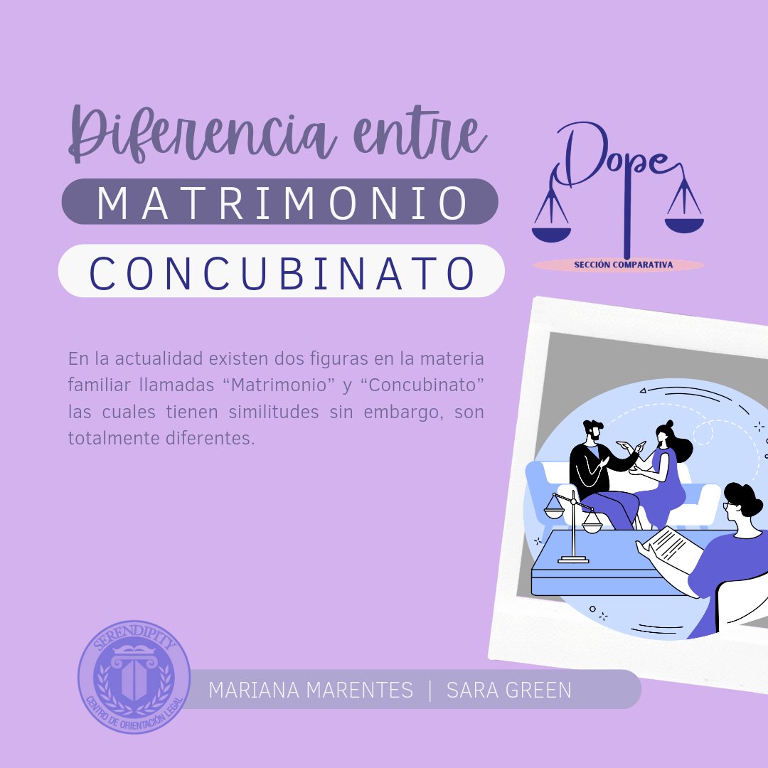 serend_bts's tweet photo. ¿Cuáles son las diferencias entre el matrimonio y concubinato?
En el tema de hoy te lo explicamos. 👀
Platicanos si sabias sobre esto.
#Serendipity_Legal ⚖️
 #Dope⚖️ #DerechoParaTodos💜 https://t.co/KJmGHuigh5