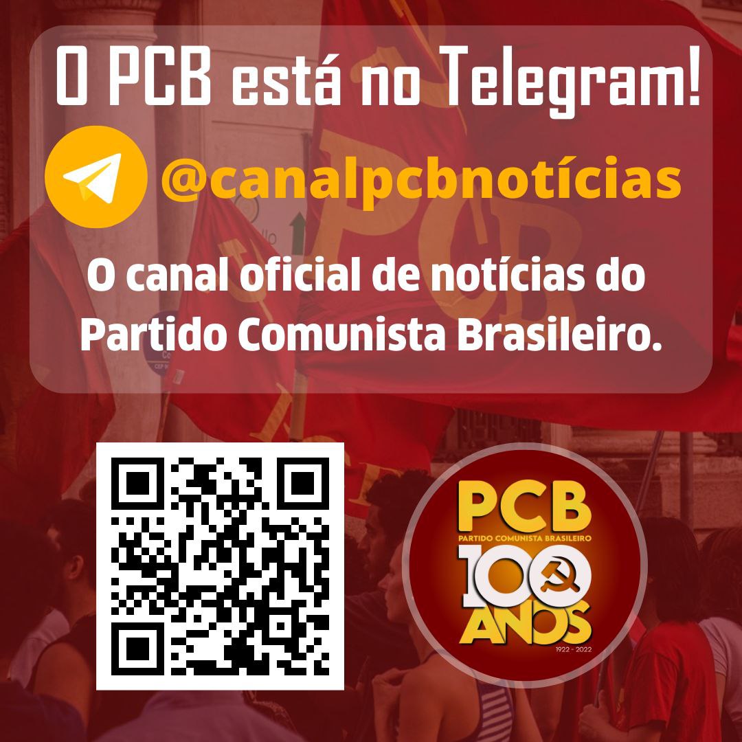 OPoderPopular's tweet photo. Boa noite, camaradas. Queremos reforçar o convite para ingressarem e divulgarem nosso canal no Telegram: PCBNotícias. 

É o #Partidão ocupando os espaços virtuais para divulgar nosso programa e nossas ações. 

#PCB100anos #PCB21 #PoderPopular 

Edição: @andrea.oliveira.fotos https://t.co/Gy4GJjRTfG