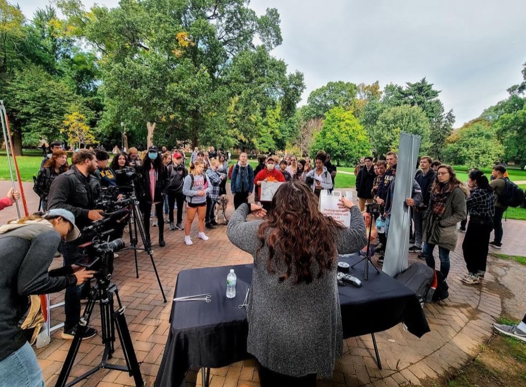 sflosu's tweet photo. The president of Students for Life of America, @KristanHawkins came to Ohio State Campus this past Tuesday the 4th as the first stop on her "Abortion Should Be Illegal Change My Mind" tour.  

Thank you Kristan and everyone who came out to have productive conversations with us! https://t.co/Y6VGmKQMHe