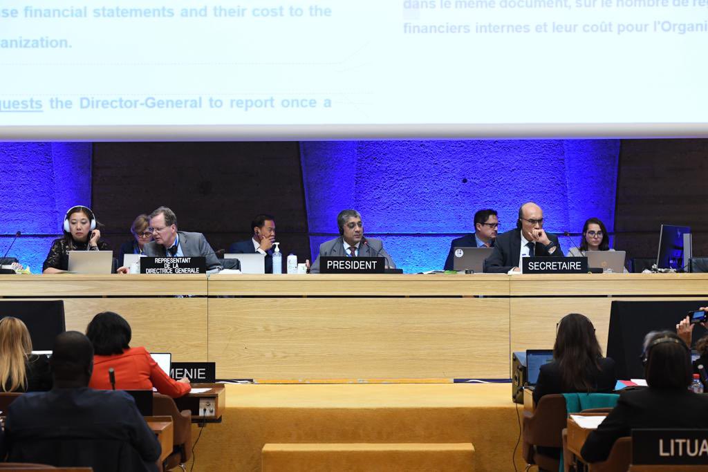 VishalVSharma7's tweet photo. Hectic discussions at the #FACommission meeting of UNESCO’s 215th Executive Board. #FAComm #EB215 https://t.co/8omiwwl5cu