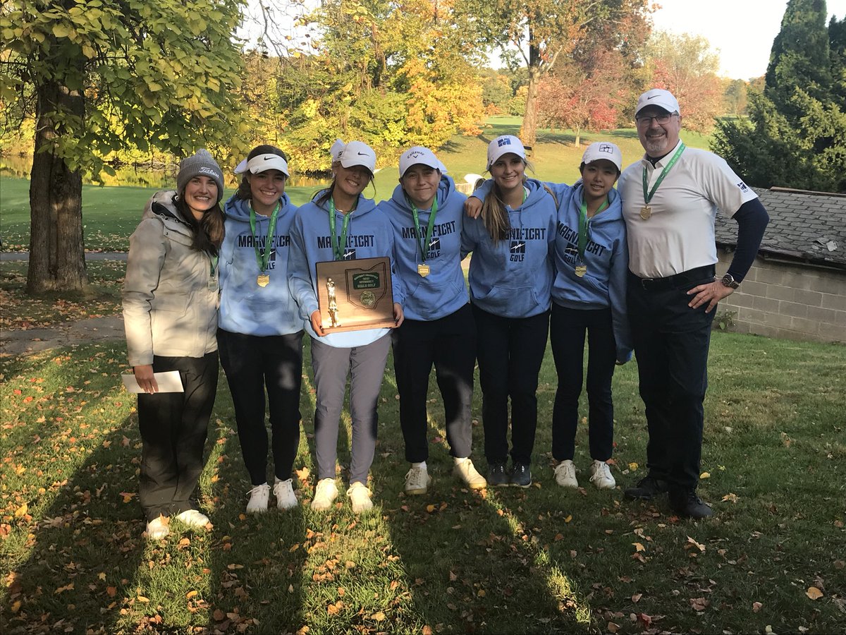 Magnificat Golf wins second straight District Championship - Great job Ladies! ⁦<a href="/MagnificatGolf/">Magnificat Golf Team</a>⁩