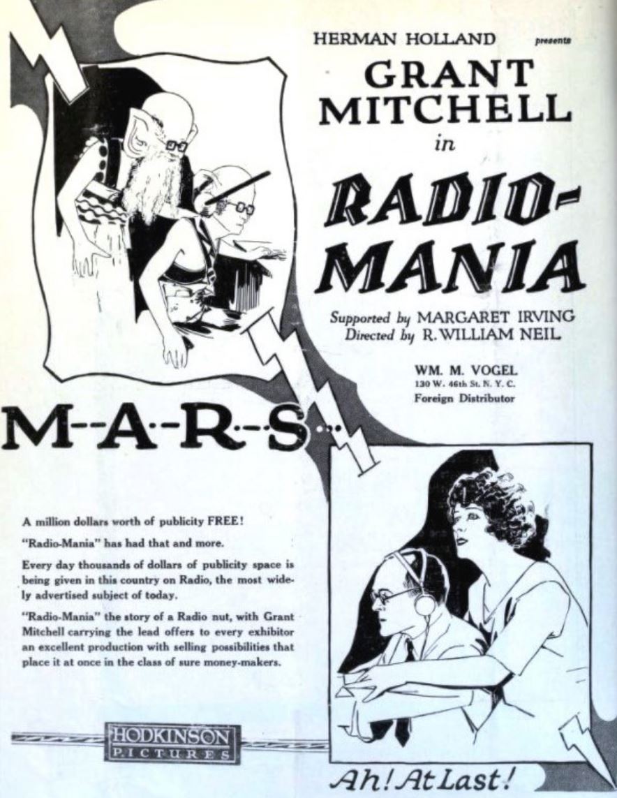 silentmoviegifs's tweet photo. M.A.R.S., one of the first 3D films, was released 100 years ago today, on Dec. 27, 1922. It impressed a New York Times critic, who wondered "wouldn't the effectiveness of 'The Cabinet of Dr. Caligari' or 'The Golem' have been heightened by a third dimension?" https://t.co/VIYTEIWkra
