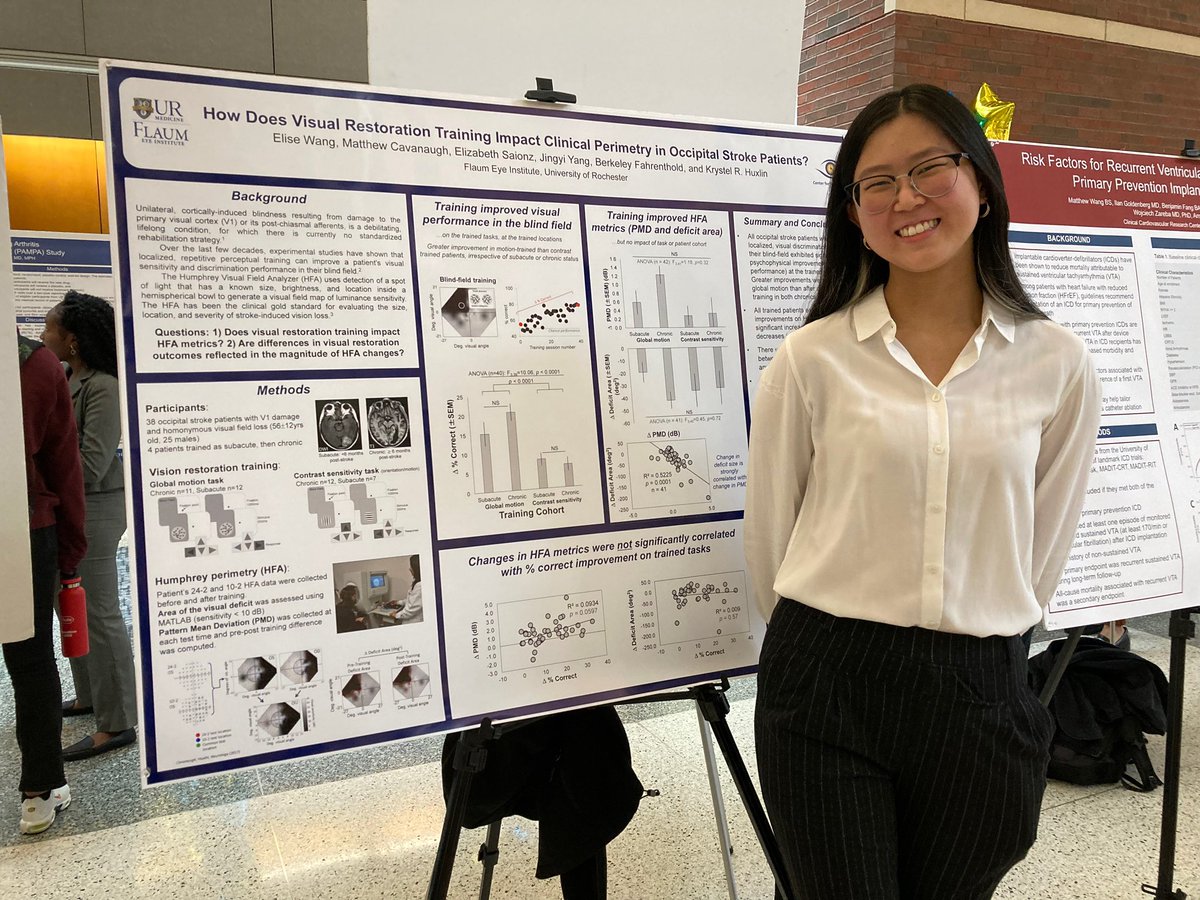 Excellent job by Elise Wang presenting her research at the Medical Student Summer Research Poster Session!