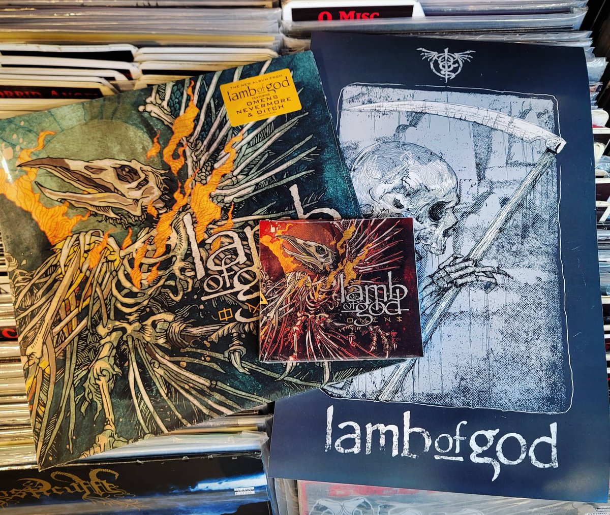 We’re here, Los Angeles! Stop by <a href="/amoebamusic/">Amoeba Music</a> TODAY at 4pm to get your copy of OMENS signed. All copies be purchased at the store to receive ticket. Full details here: bit.ly/Omens-Amoeba