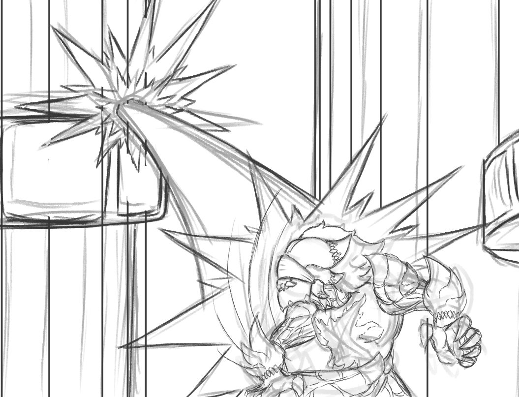 The_Exemplarium's tweet photo. A very comic book yeet in the 151st!

#anotherstepforward #webtoon #webcomics #webcomic #yeet #illustration #originalcharacter #ocart #indiecomics #anger #monster #villain #comics #smallartist #smallstreamer #sketchdaily #artoftheday #dailyart https://t.co/QiDXJHJTnI