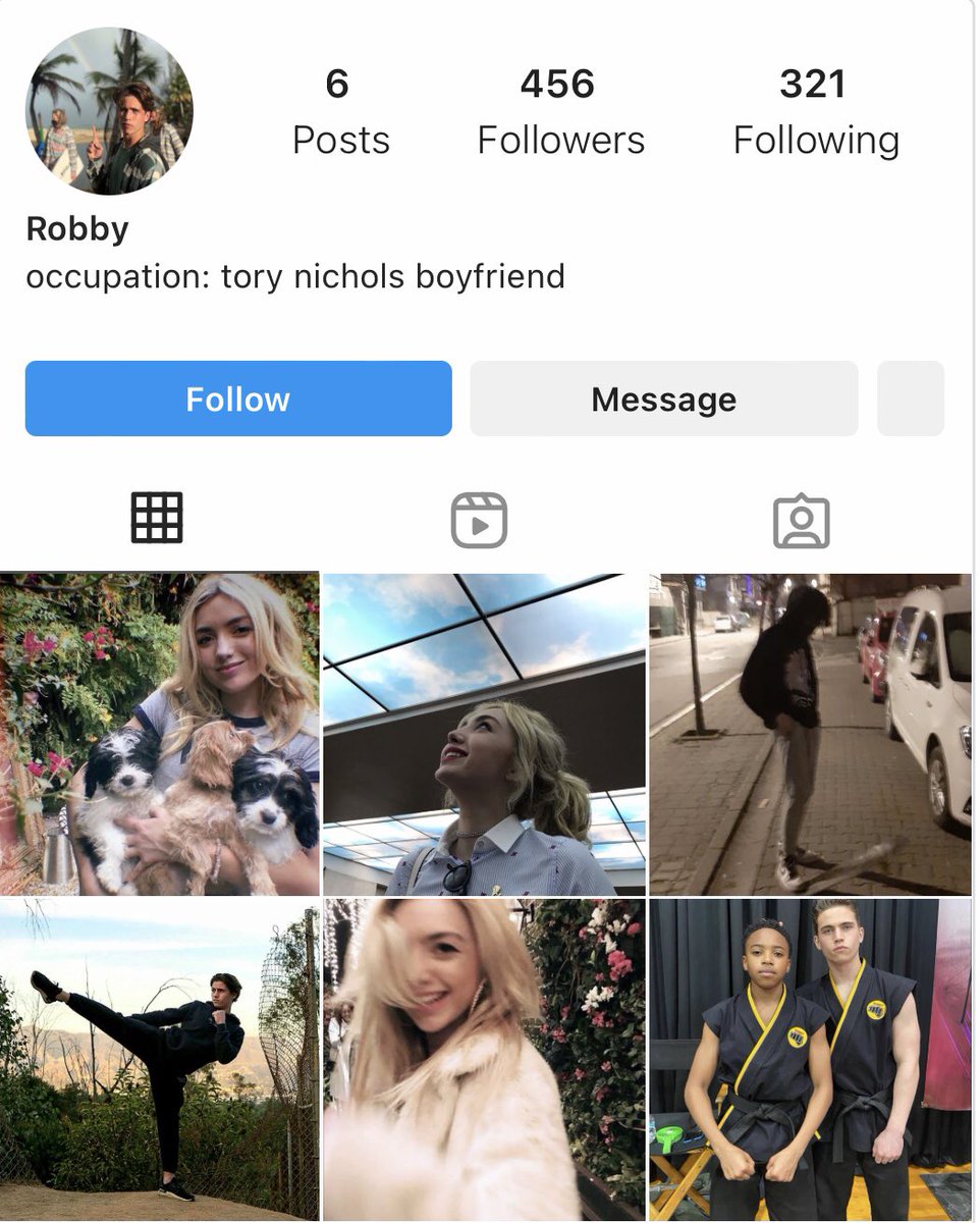 tory and robby’s instagram profiles