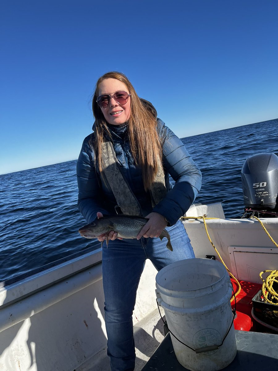 Donna_Carroll83's tweet photo. Caught a cod today near Pinsentโs Arm, NL #fishing #Atlantic #cod #justanotherdayatwork https://t.co/fK8W5jqzG4