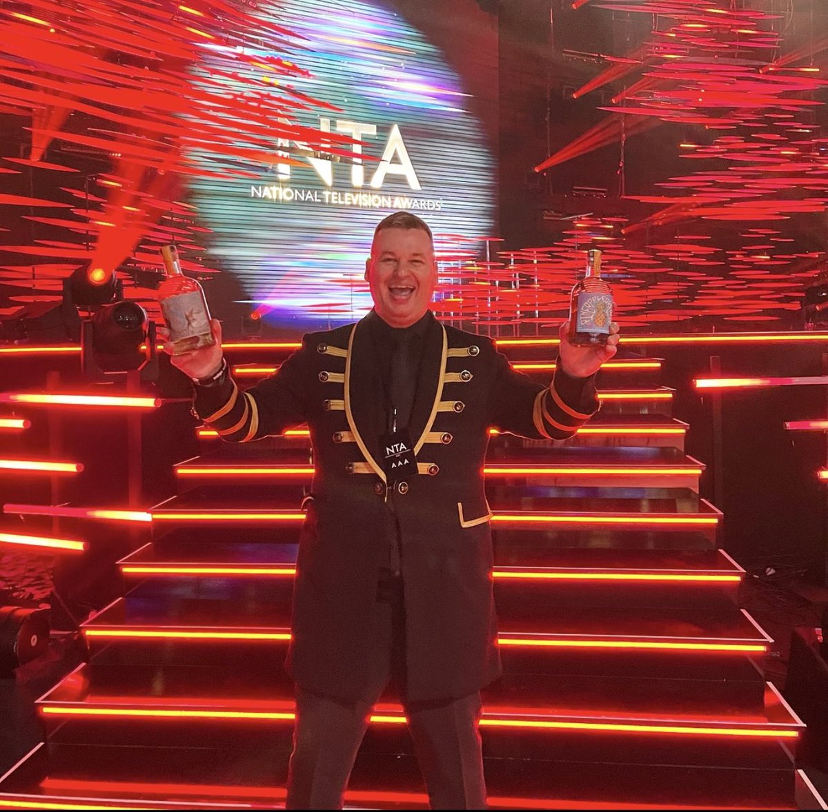 pgspicedrum's tweet photo. Good luck to everyone at the #NTAs tonight from the @rockstarspirit2 crew ✊😁🧡🥃💃 https://t.co/lJfgGXhaf1