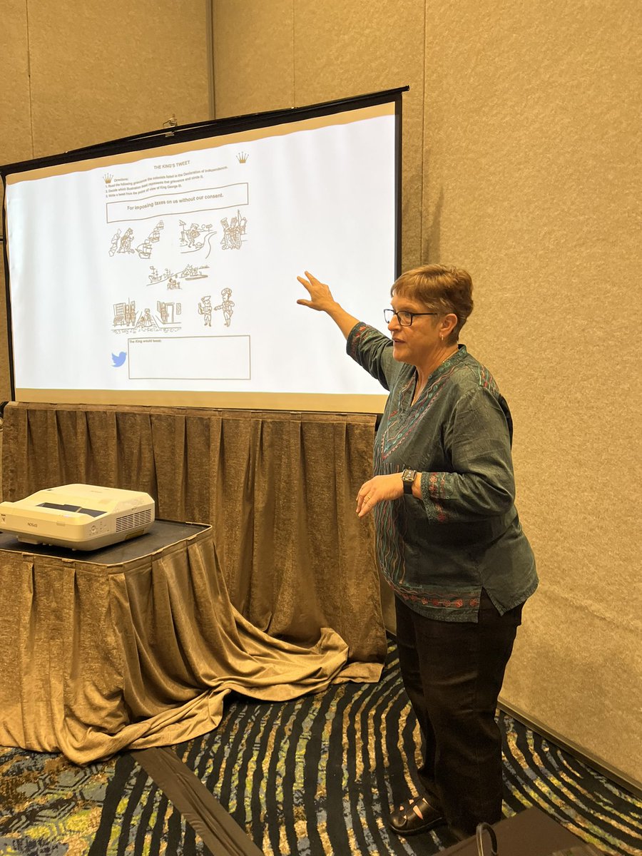 Texas_LRE's tweet image. LRE Presenting at TSSSA Past, Present and Future with LRE. Jan Miller presented lessons and resources to Social Studies Supervisors. #TXCSS2022 #TaxasLRE