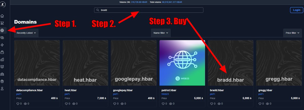 Krypto_Konnect's tweet photo. 👀Hey #HBARBarians we have any #HBAR investors buy the name of #bradd or #gregg Well I have your #vanity hbar #nft adderss that will allow people to simply  put in gregg.hbar or bradd.hbar instead of the confusing address  They are listed on @ZuseMarket 
🔗https://t.co/jGSFF29atF https://t.co/yBTvLTx5oT