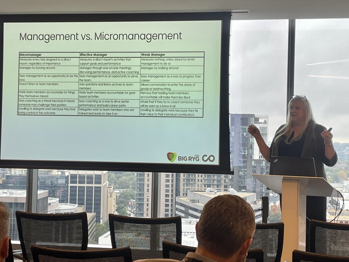 JordanOlivero1's tweet photo. .@KristenHayer is presenting on highly effective management of remote teams at #BigRYG22 @churnzero via @TSLCustomers #customersuccess #LeadershipDevelopment https://t.co/nmzTGhCBOX