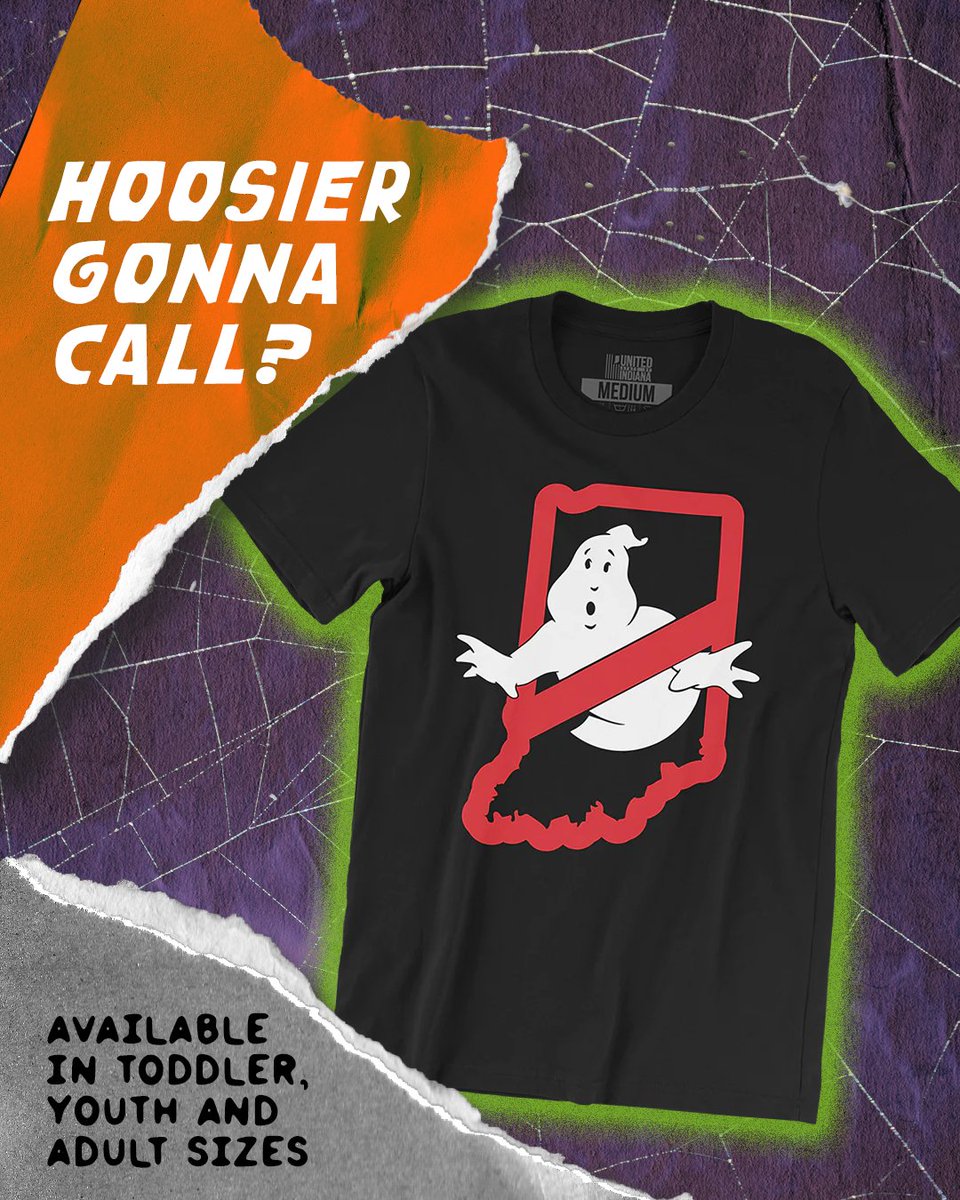 Hoosier Gonna Call?

GhostBusters, of course! Say no to ghouls from the beyond with our Hoosier Gonna Call Tee. Just in time for Halloween, grab yours for a screening of the classic at the Artcraft Theatre in Franklin, Indiana next weekend.