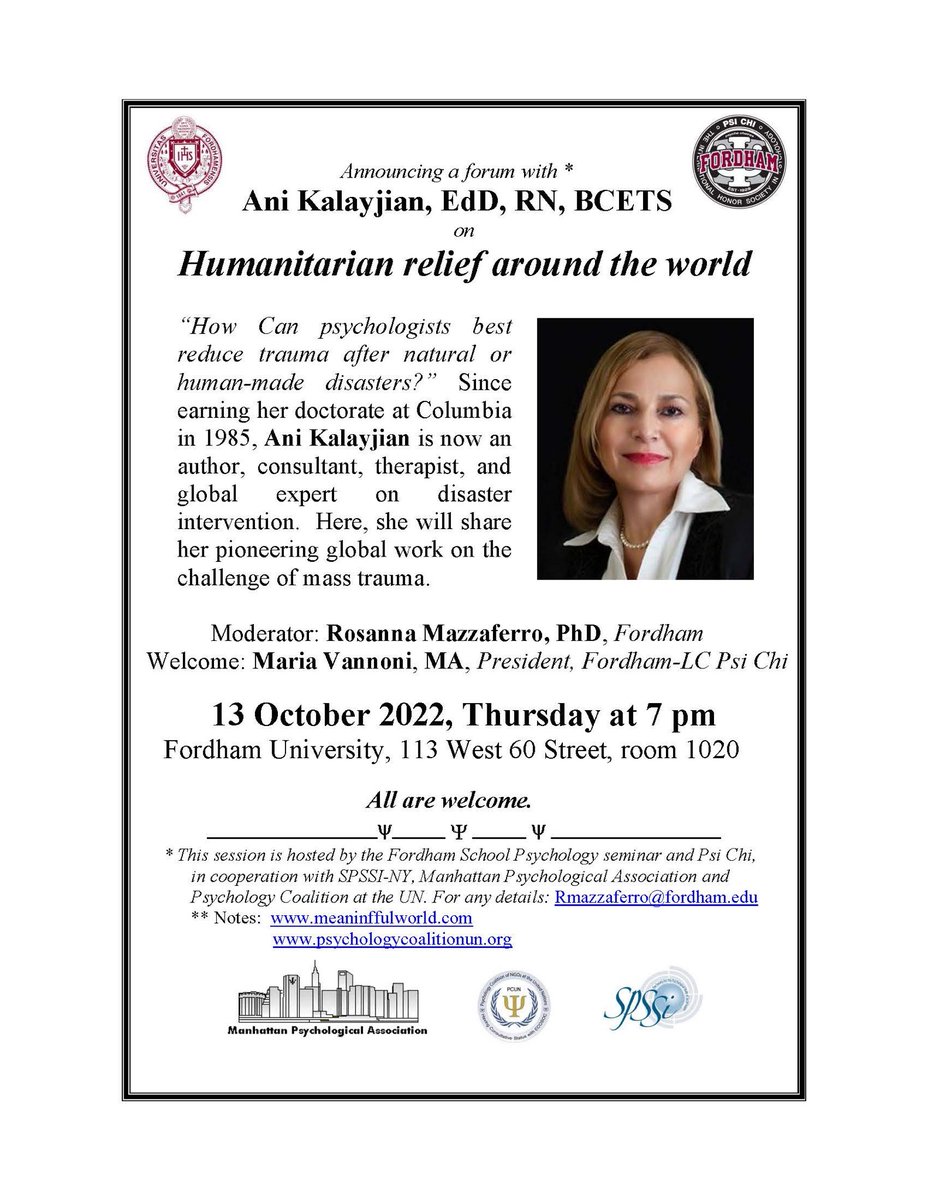 WorldMeaningful's tweet photo. Free program at Fordham University ⁦@FordhamNYC⁩ tonight at 7 pm IN PERSON! https://t.co/nyisXlMORQ