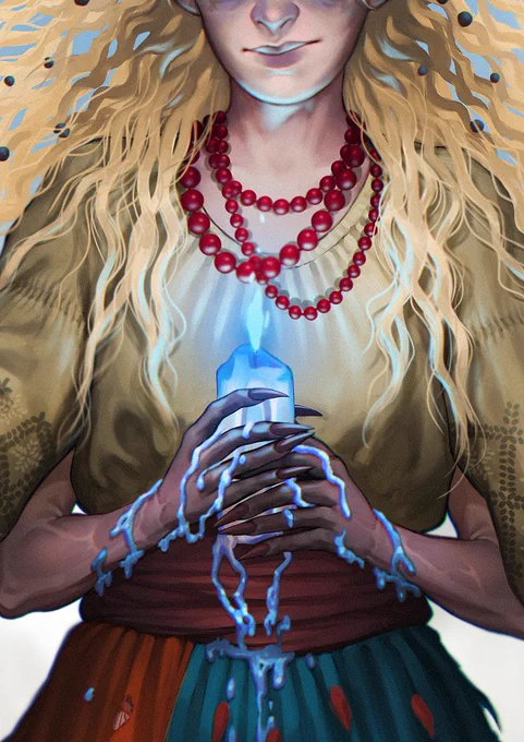 a piece of Svitylka I did with  for ukrainian bestiary artbook  
