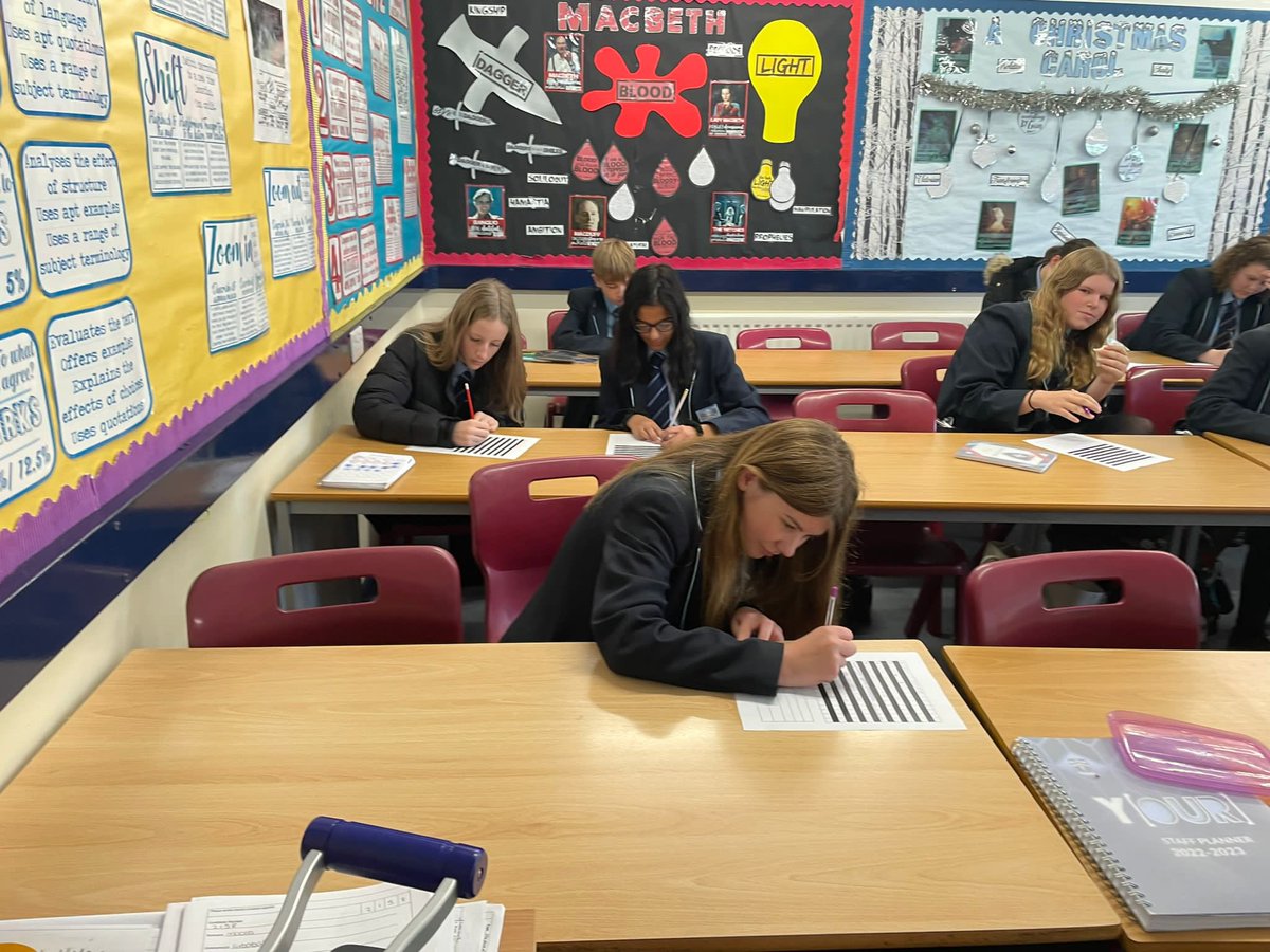 EngChurchdown's tweet photo. The busiest spelling bee 🐝 we’ve ever had in English! Great turn out! Well done to @HouseofEdison @house_hillary @CavellHouseCSA  - winners will be announced in tutor time! ✍️ https://t.co/ltGMgA5idF