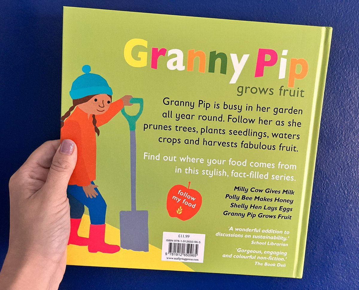 #GrannyPip Grows Fruit is the newest title in a brilliant series about where our food comes from. Perfect for our littlest readers 🍎 #FollowMyFood #DeborahChancellor @julia2groves