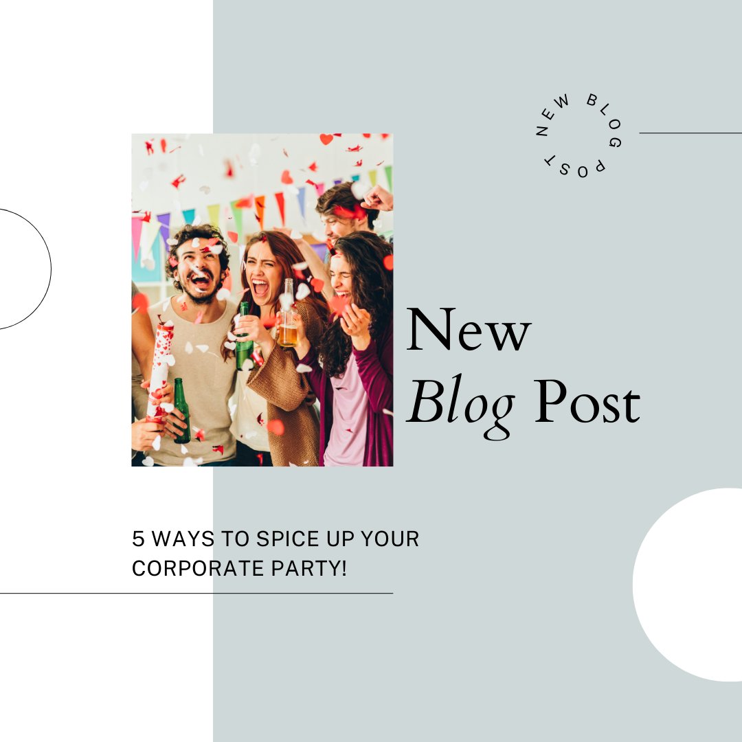 With the holiday season around the corner we are preparing for corporate holiday parties! Check out our newest blog post to learn how to spice up your office holiday party.  🎉 

bit.ly/3T1BXQs
