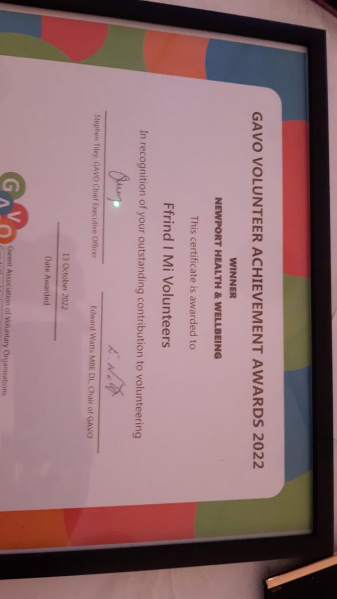 Huge congratulations to our wonderful Ffrind i mi Volunteers @AneurinBevanUHB who are WINNERS in the @GVolunteering Health and Well-being Award. You should be so very proud, making a difference every day 👏🎉 @Kat1702Kt @justaniklepixie @amanda_whent @traceypw17