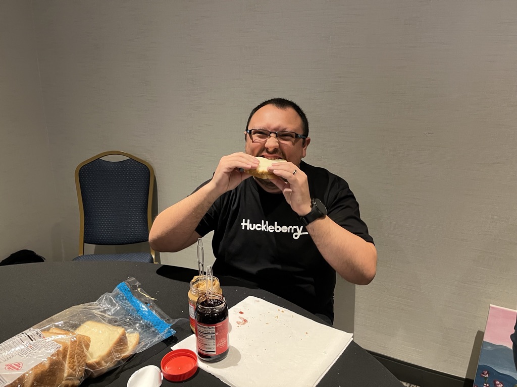 📸 Here are some of our favorite snaps from last week's Huckleberry team offsite in Detroit! 

 🟣 1: The Huckleberry team is all smiles! 😁
 🟣 2: Paint &amp; sip was a resounding success. 🖌
 🟣 3: Our fearless leaders, together at last. 
 🟣 4: Self-explanatory, right? 🍞