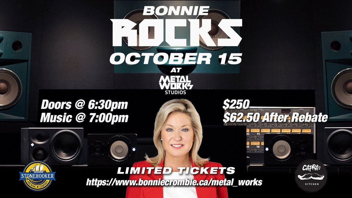 Proud to host this fundraiser in support of our amazing music Mayor!
bonniecrombie.ca/metal_works/
