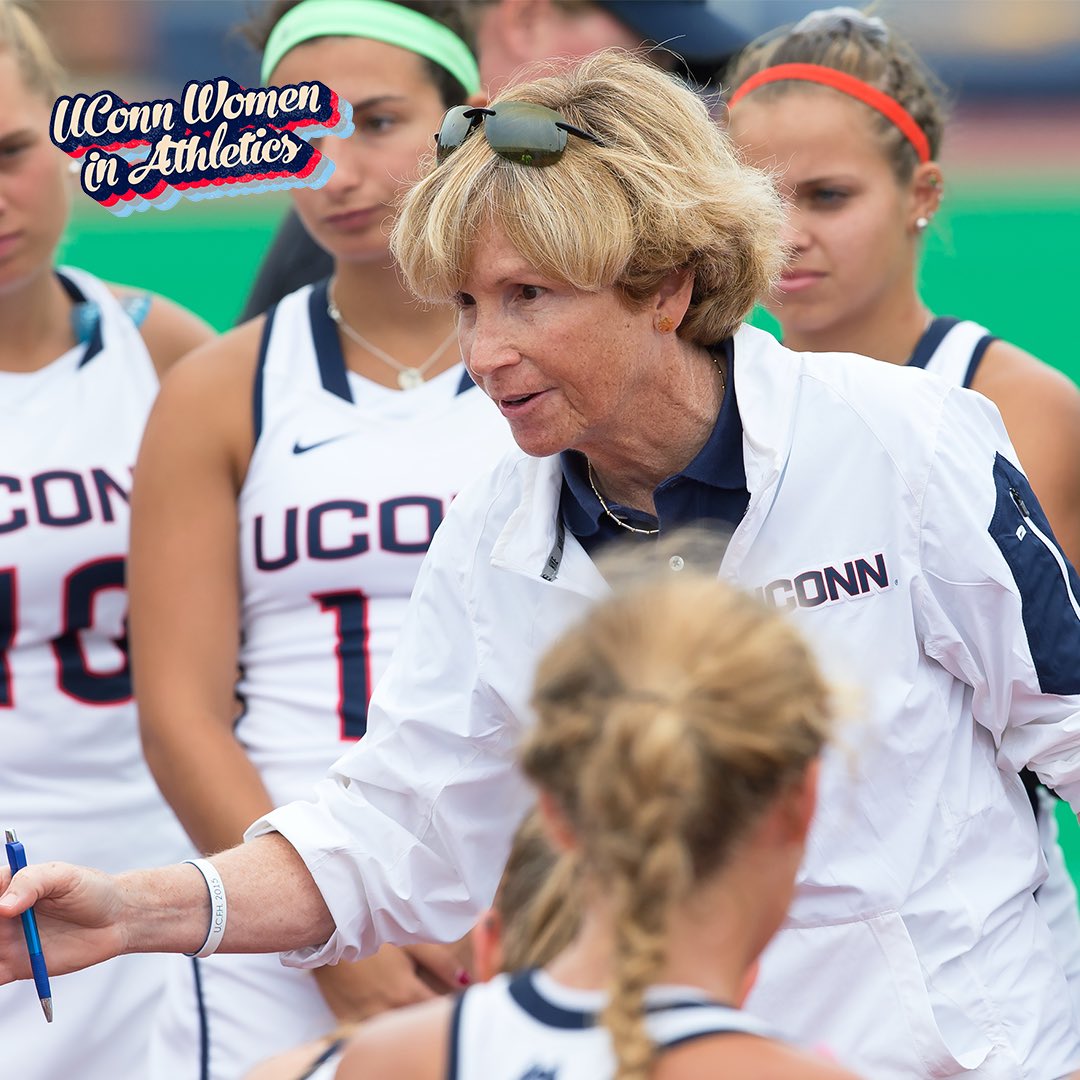 UConnHuskies's tweet photo. We’re thrilled to honor Diane Wright and Nancy Stevens this Sunday at 11 a.m. as part of UConn Women in Athletics Weekend! 

#GameOnUConn | @UConnFHockey https://t.co/27sVWRqZ5K